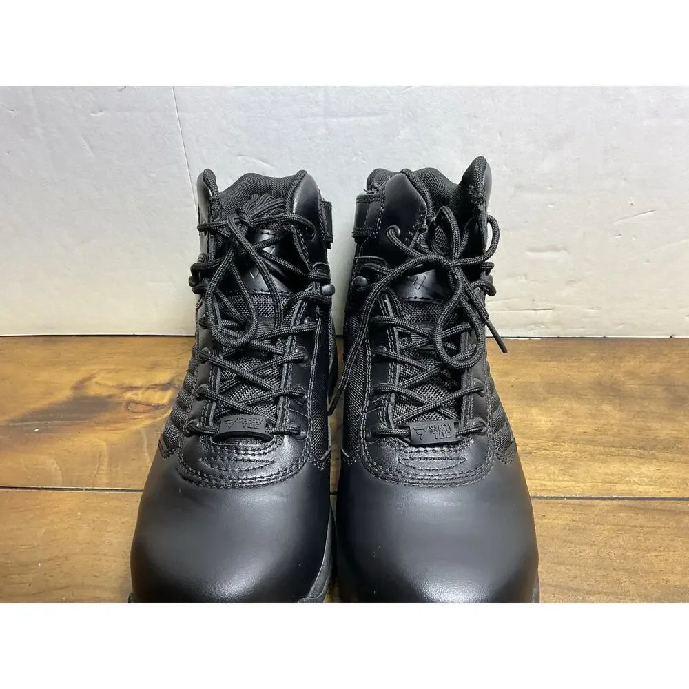 Bates Tactical Boots Mens Size 7.5 Extra Wide Black Side Zip Safety Toe E03164